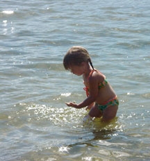 Playing in Cocolalla Lake